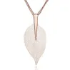Big crystal leaf pendant - necklaceNecklaces