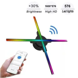 3D hologram projector - display - fan blades - 576 LED - WiFi / PC control - 56 cmStage & events lighting