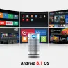 P7 - Smart - Android - Wifi - 1080P - 4K - mini LED projectorProjectors