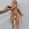 Realistic newborn - baby girl - soft silicone doll - 41cm - 2000gEducational