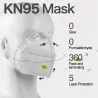 KN95 / FFP2 - protective mouth / face mask - five-layer - antibacterial - reusable - 10 - 100 piecesMouth masks