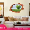 3D nature landscape - vinyl wall stickerWall stickers