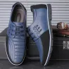 Casual leather shoes - breathable - with lacesShoes