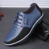Casual leather shoes - breathable - with lacesShoes
