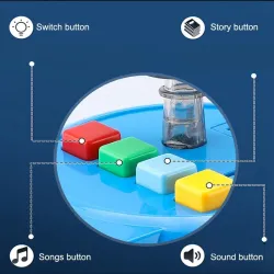 Boat / cars - parking station - with slide / lights / music - toyToys
