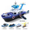 Boat / cars - parking station - with slide / lights / music - toyToys
