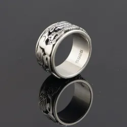Ancient Chinese dragon ring - 925 sterling silverRings