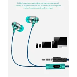 M&J J7 - earphones - with microphone - super bassEar- & Headphones