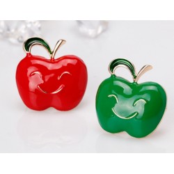 Apple with a smiling face - broochBrooches