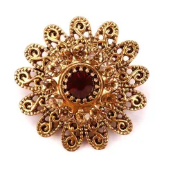 Vintage crystal flowers - antique broochBrooches