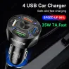 Car phone charger - quick charge 3.0 - 18W - with 2 - 3 - 4 USB portsInterior accessories