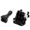 Quick release buckle - 360 degree rotate - vertical surface mount - for Xiaomi Yi / GoPro Hero 7/6/5/4/3 SJCAM SJ4000 cameraM...
