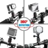 Bicycle / motorcycle handlebar aluminum clamp - holder - for GoPro Hero / XiaomiMounts