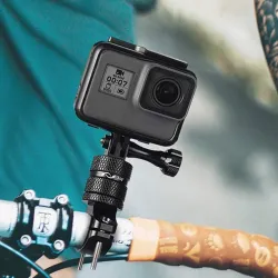 Bicycle / motorcycle handlebar aluminum clamp - holder - for GoPro Hero / XiaomiMounts