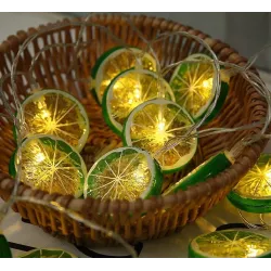 Fruits slices shaped string light - battery powered / USB - lemon / lime / orangeLights & lighting