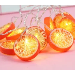 Fruits slices shaped string light - battery powered / USB - lemon / lime / orangeLights & lighting
