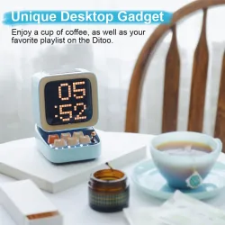 Retro Bluetooth speaker - pixel art - alarm clock - LED display - gaming board - DJ mixerBluetooth speakers