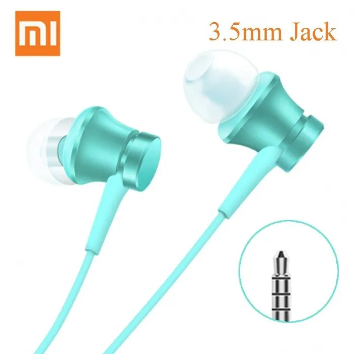 Original Xiaomi Piston 3 Mi Fresh - in-ear earphones - with mic - 3.5mm - USB type-CEar- & Headphones
