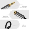 Headphone splitter - AUX cable - 3.5mm jack - male to 2 female - for PC / MP3Cables