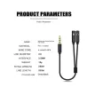 Audio splitter - AUX cable - 1 male to 2 female - 3.5mm jackCables