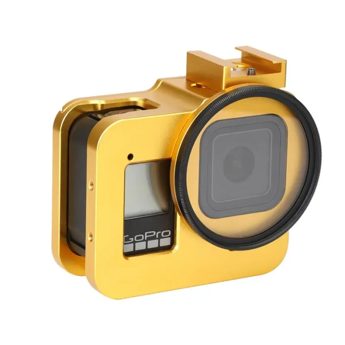 GoPro Hero 8 protective case - aluminum frame - with UV lens filterProtection