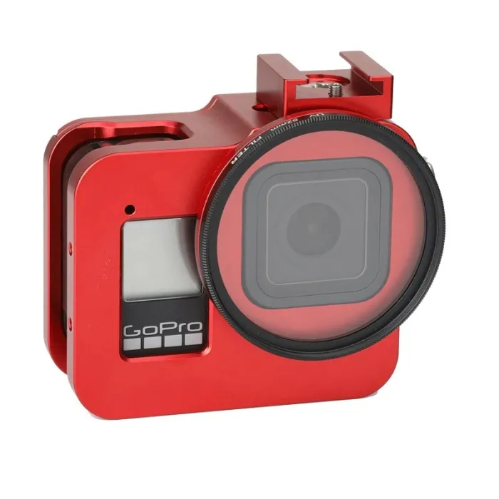 GoPro Hero 8 protective case - aluminum frame - with UV lens filterProtection