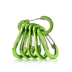 Carabiner clip - lock buckle hook - for fishing / hiking / camping - 6 piecesTools