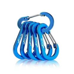 Carabiner clip - lock buckle hook - for fishing / hiking / camping - 6 piecesTools