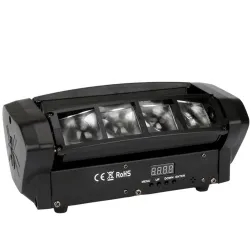 Spider beam stage light - portable - moving head - LED - RGBW - 8x 10WStage & events lighting