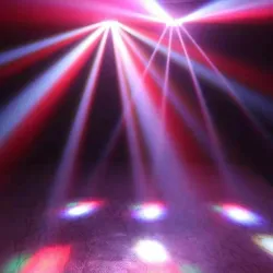 Spider beam stage light - portable - moving head - LED - RGBW - 8x 10WStage & events lighting