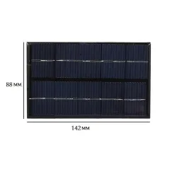Solar panel - charging board - quick charging - 5W - 5V - USBSolar panels