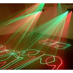 Disco / stage laser light - 2 lens projector - RGBStage & events lighting