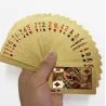 Poker playing cards - black / gold / US dollar pattern - waterproof - 54 piecesPuzzles & Games