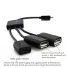 4 in 1 - micro 2.0 USB charging cable - Host - Hub - OTG - 4-ports splitterSplitters