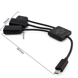 4 in 1 - micro 2.0 USB charging cable - Host - Hub - OTG - 4-ports splitterSplitters