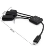 4 in 1 - micro 2.0 USB charging cable - Host - Hub - OTG - 4-ports splitterSplitters