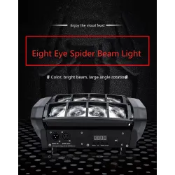 Spider beam stage light - portable - moving head - LED - RGBW - 8x 10WStage & events lighting
