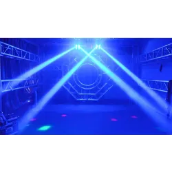 Spider beam stage light - portable - moving head - LED - RGBW - 8x 10WStage & events lighting