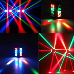 Spider beam stage light - portable - moving head - LED - RGBW - 8x 10WStage & events lighting