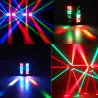 Spider beam stage light - portable - moving head - LED - RGBW - 8x 10WStage & events lighting