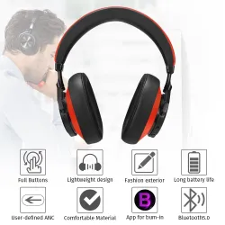 Bluedio 7th - wireless headphones - Bluetooth - noise cancelling - with microphone / voice controlEar- & Headphones