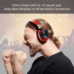 Bluedio 7th - wireless headphones - Bluetooth - noise cancelling - with microphone / voice controlEar- & Headphones