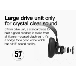 Bluedio 7th - wireless headphones - Bluetooth - noise cancelling - with microphone / voice controlEar- & Headphones