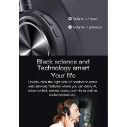 Bluedio 7th - wireless headphones - Bluetooth - noise cancelling - with microphone / voice controlEar- & Headphones