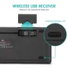 K18 Plus wireless keyboard - LED - multi-touch - English / Russian / Hebrew layoutKeyboards