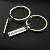 Anti-lost keychain - with customized name / phone number - stainless steelKeyrings