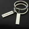 Anti-lost keychain - with customized name / phone number - stainless steelKeyrings