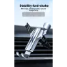 Gravity phone holder - for car air vent - 3 point support - with safety lockHolders