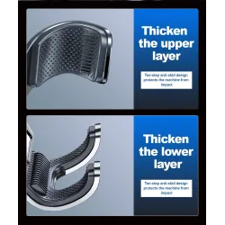 Gravity phone holder - for car air vent - 3 point support - with safety lockHolders