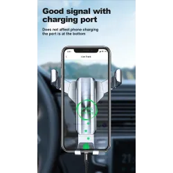 Gravity phone holder - for car air vent - 3 point support - with safety lockHolders